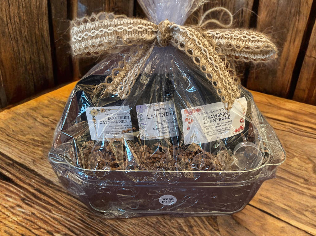 Non-Toxic Chemical Free Natural Laundry Detergent Sample Gift Basket
